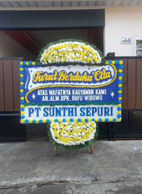 Papan Bunga Duka di Wek V